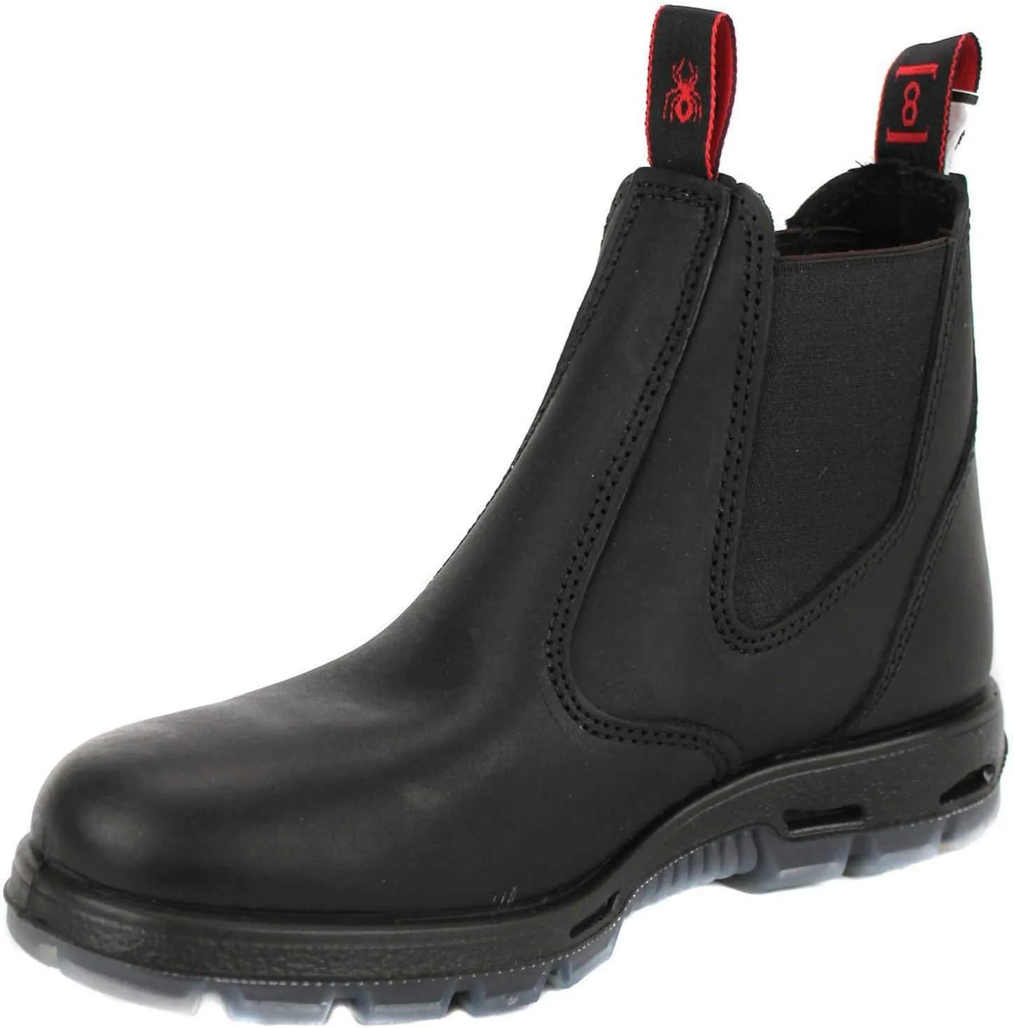 REDBACK UBBK BOOTS US 10 AU-UK 9 Black Slip-On Full Grain Leather Boot