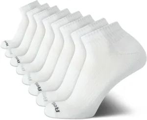 Reebok Men's Quarter Socks - 8 Pack Performance Arch Support Socks - Cushioned Athletic Socks for Men (Shoe Size: 6-12.5)