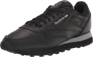 Reebok Unisex Classic Leather Sneakers Legacy, Cblack/Cblack/Purgry, 13 US Men