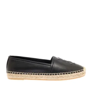 SAINT LAURENT MONOGRAM leather espadrilles
