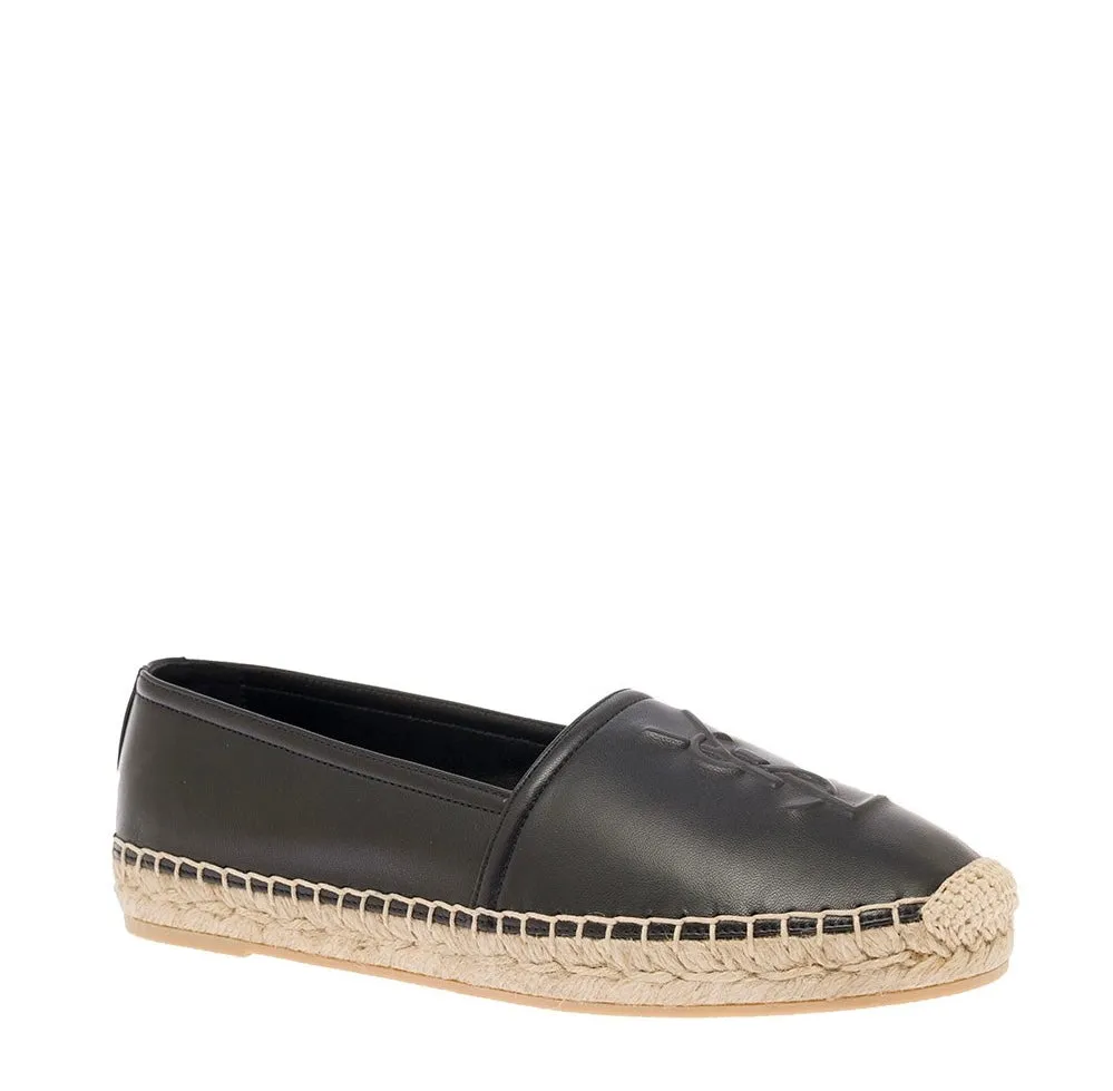 SAINT LAURENT MONOGRAM leather espadrilles