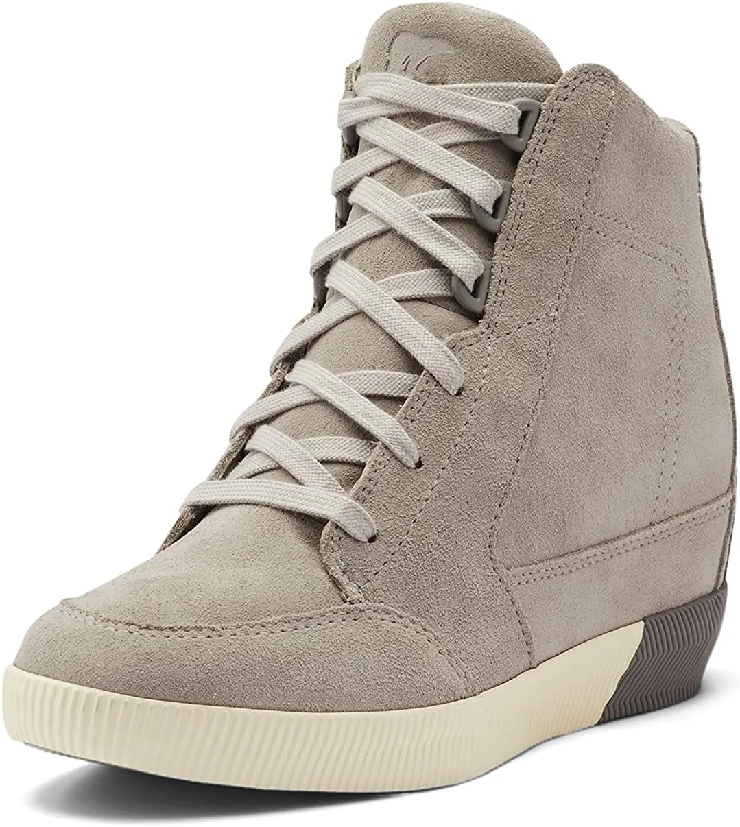 Sorel Women's Out 'N About Wedge Boots — Dove, Quarry — Waterproof Suede Rain Boots — Size 10