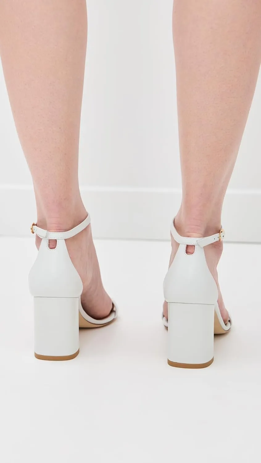 Stuart Weitzman Women's Nudist Block Sandals 75mm
