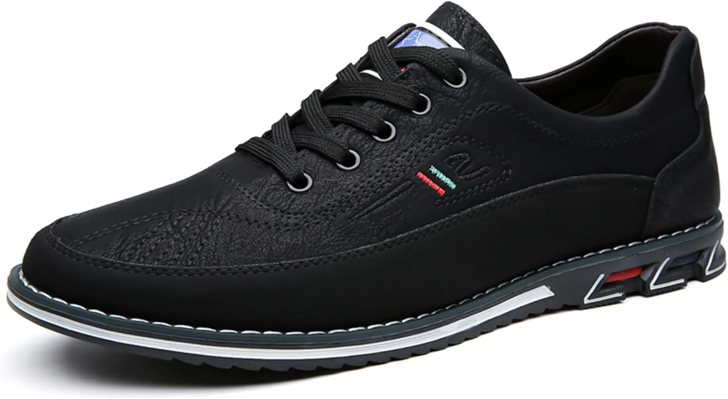 Veslexth Men Casual Business Shoes Lace Up Adjustable Loafers Driving Working Walking Party Formal Oxfords