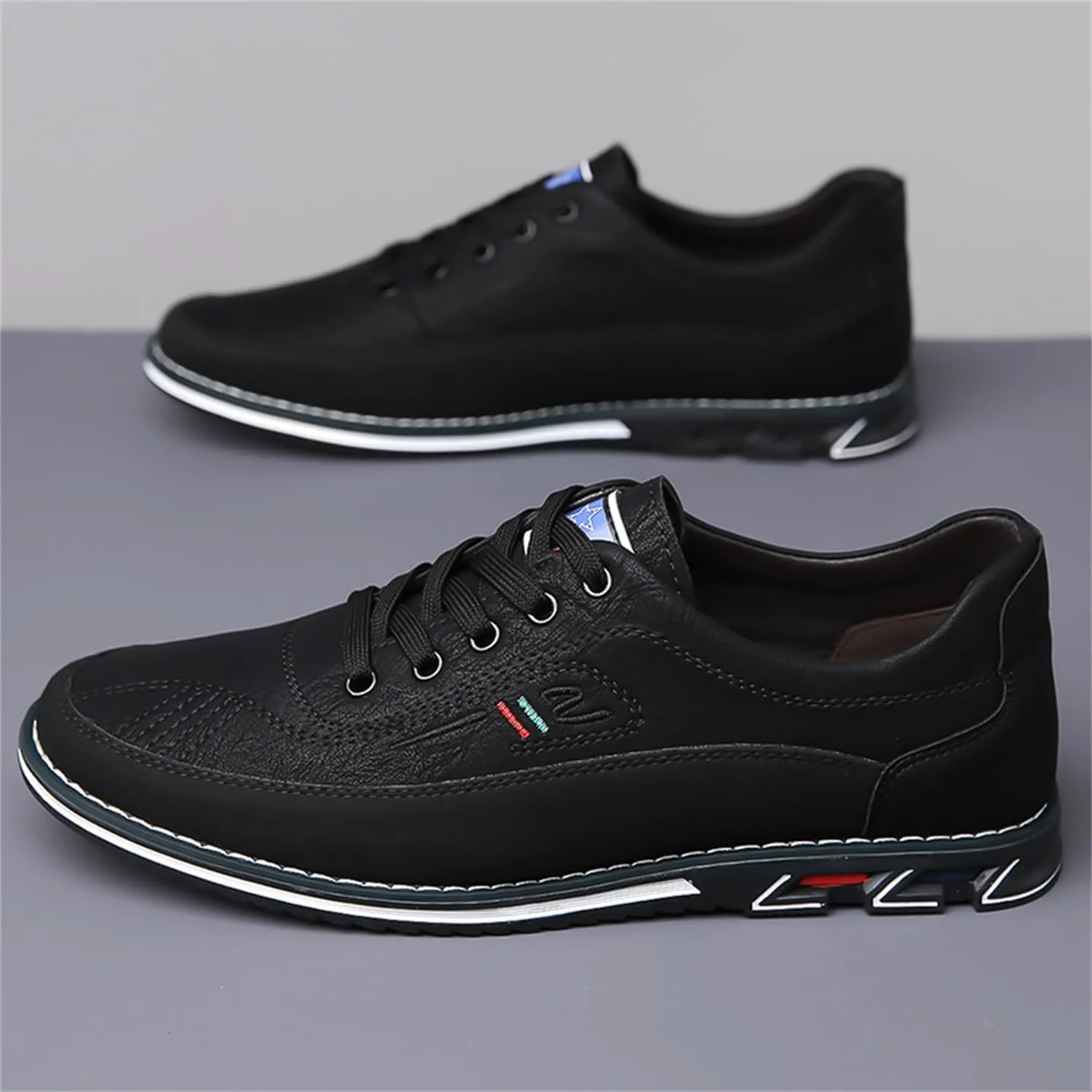 Veslexth Men Casual Business Shoes Lace Up Adjustable Loafers Driving Working Walking Party Formal Oxfords