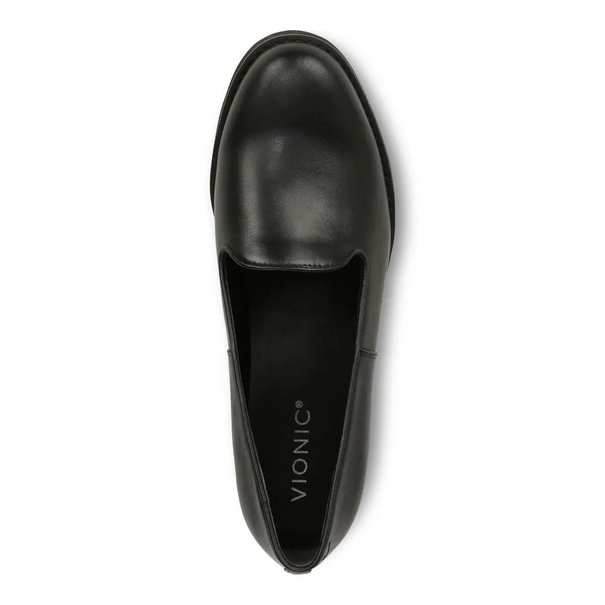 VIONIC WILLA WEDGE BLACK LEATHER