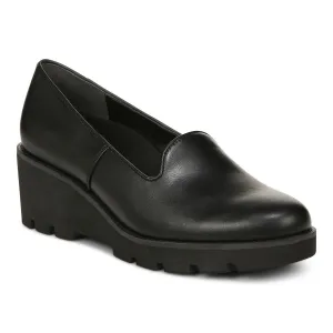 VIONIC WILLA WEDGE BLACK LEATHER
