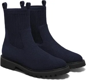 VIVAIA Flora Women's Ankle Boots, Western Waterproof Round-Toe Comfort Business Lug Sole Boots