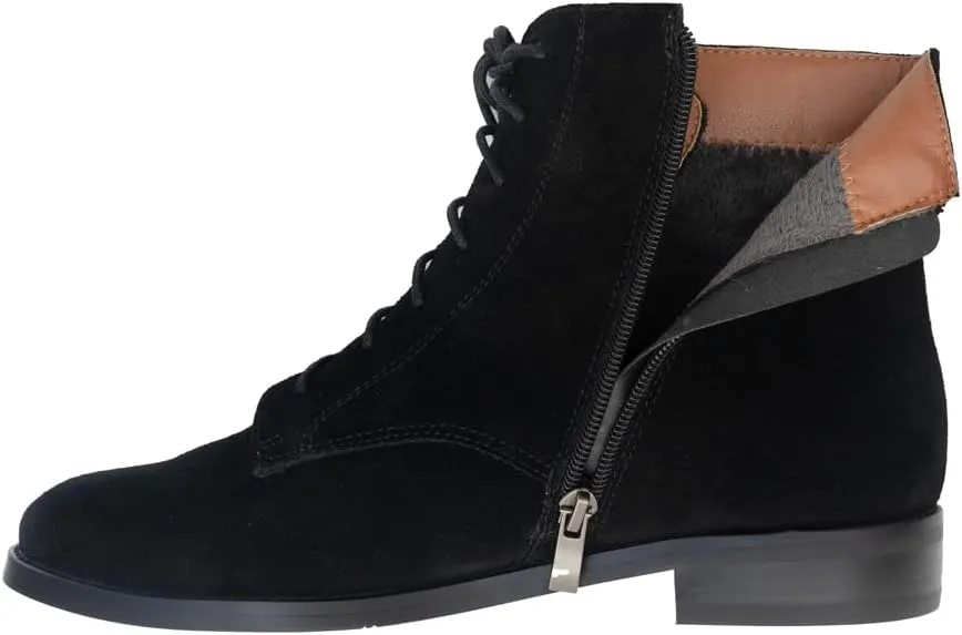 Women's Lace-up Suede Ankle Boots