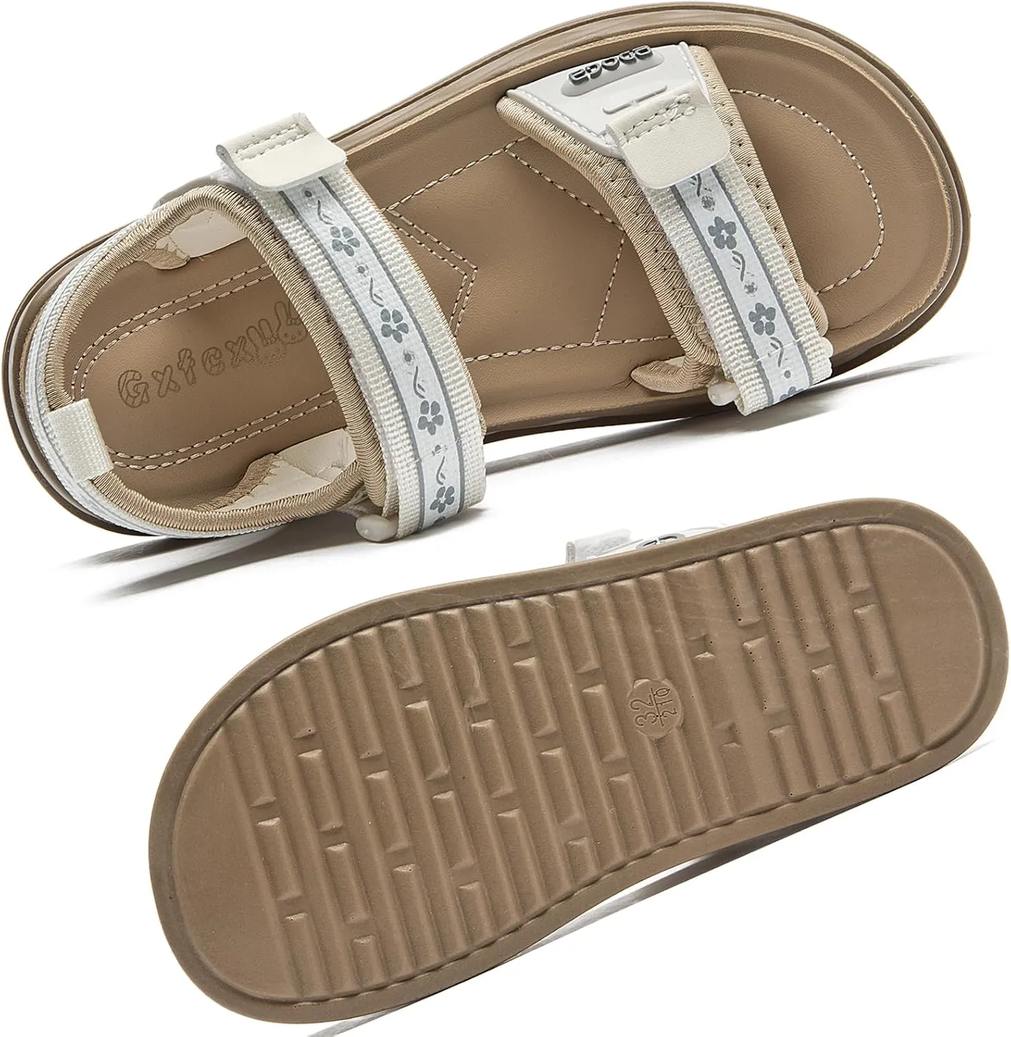 WUIWUIYU Boys Girls Sandals Summer Outdoor Athletic Kids Sport Water Open-toe Strap Shoes