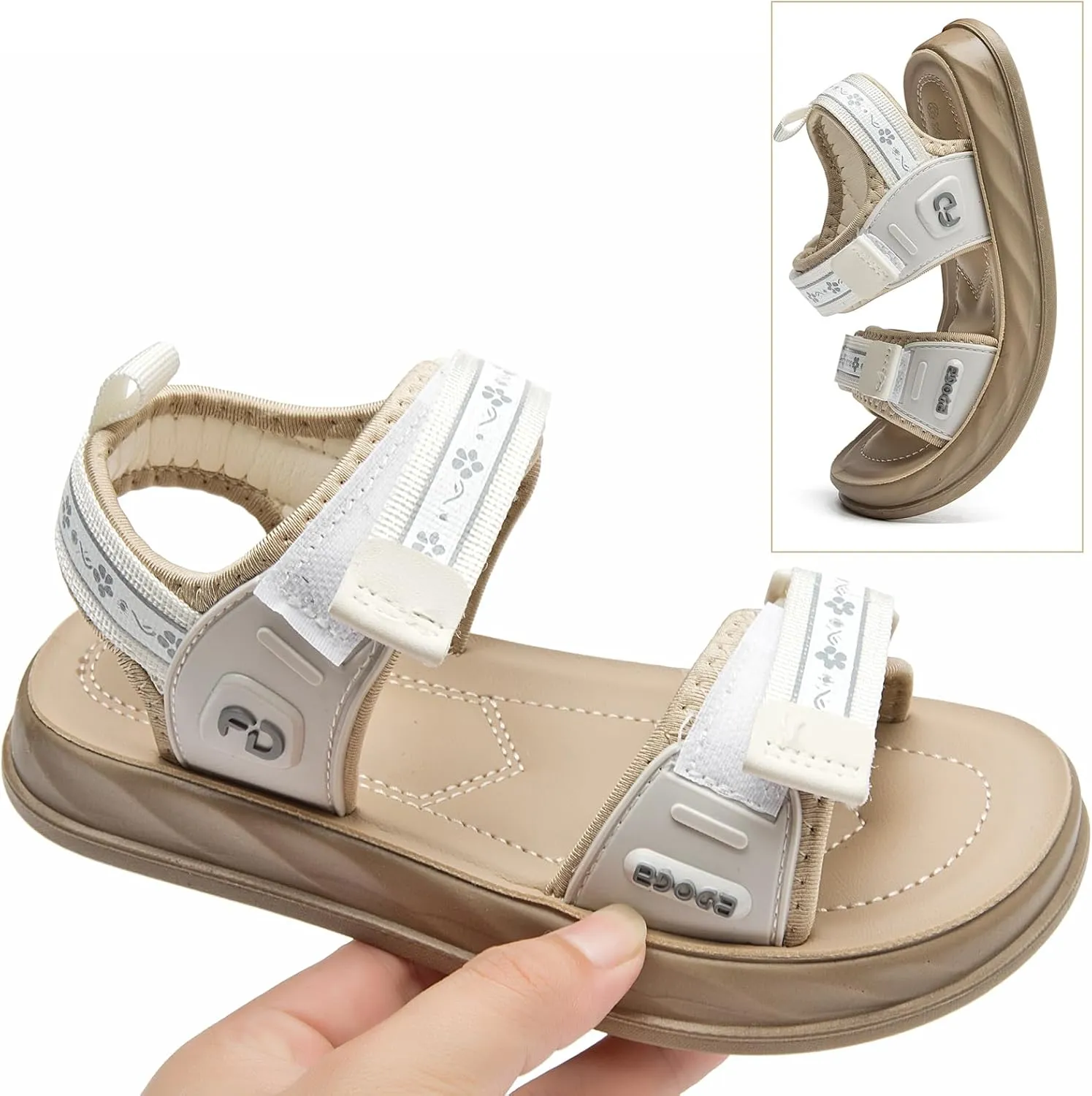 WUIWUIYU Boys Girls Sandals Summer Outdoor Athletic Kids Sport Water Open-toe Strap Shoes