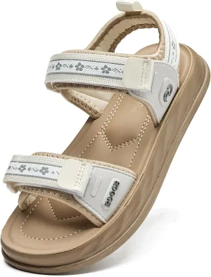 WUIWUIYU Boys Girls Sandals Summer Outdoor Athletic Kids Sport Water Open-toe Strap Shoes