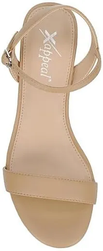 XAPPEAL Serenity - Women's Open Toe Low Block Heel Sandals